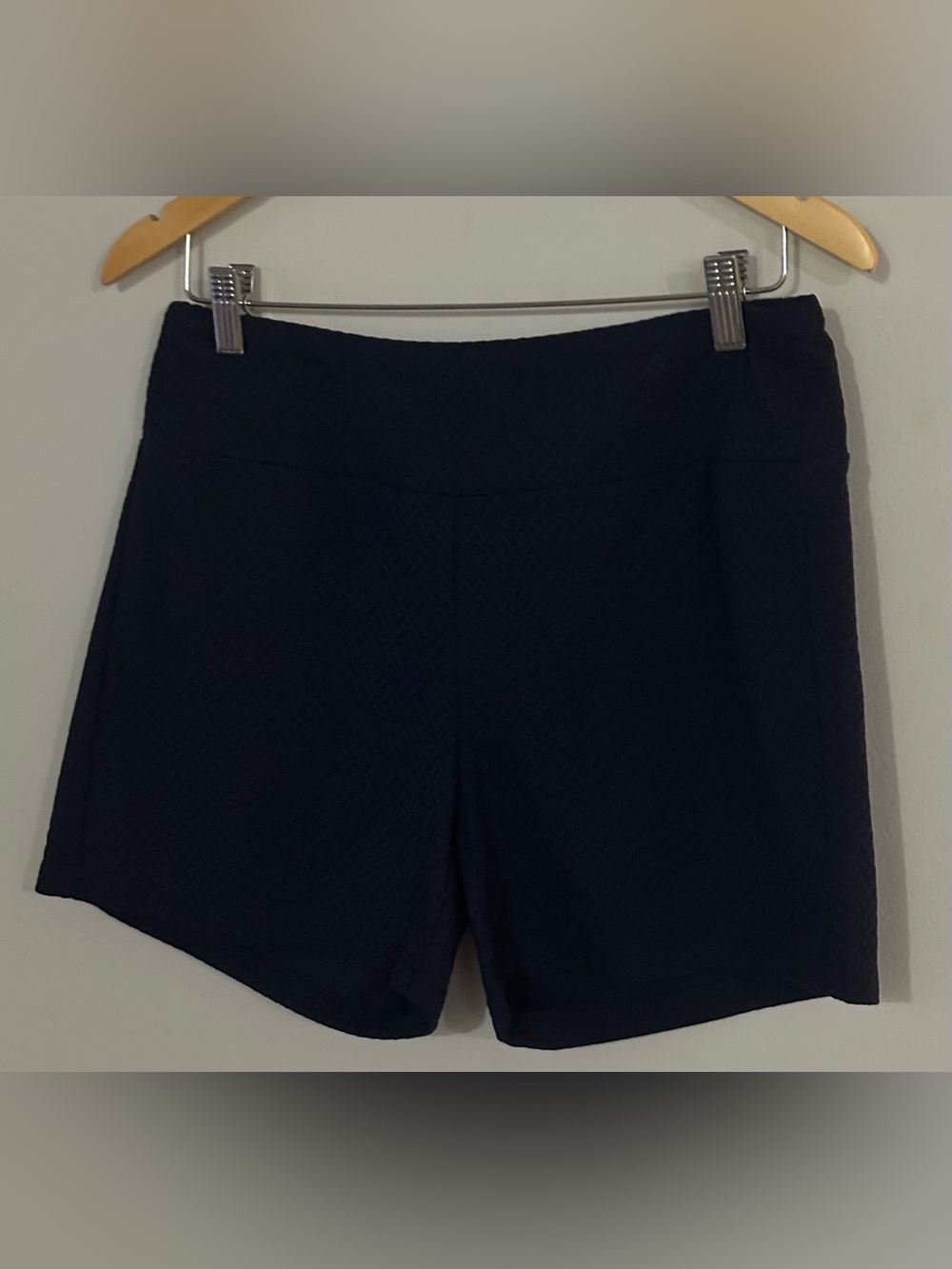 NWT J. McLaughlin women’s M Newport shorts navy mini raffia jqd